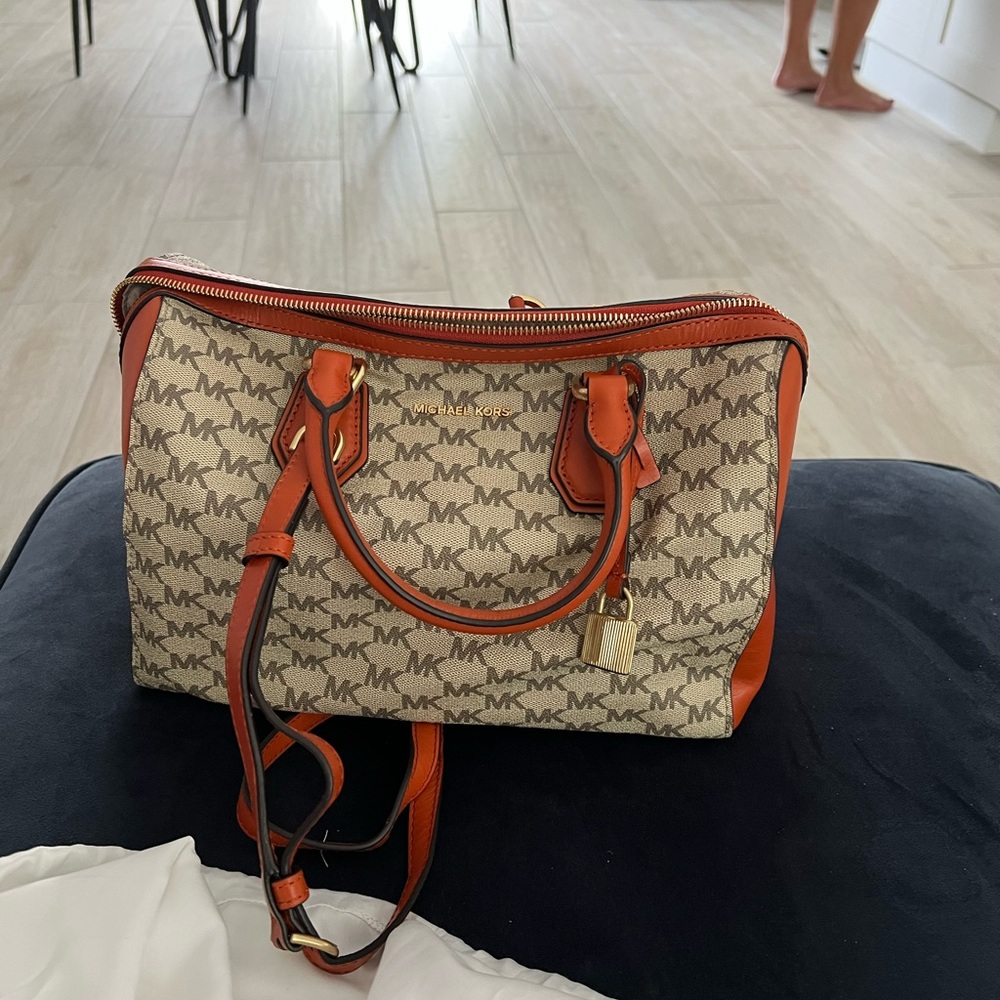 Michael Kors duffle with matching wallet